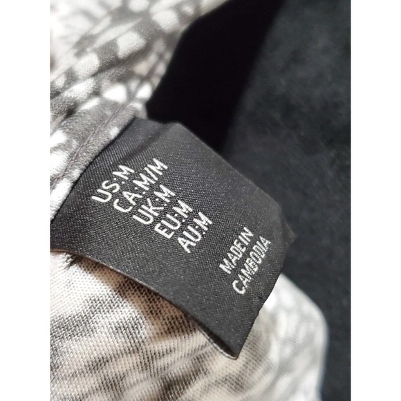 Tahari Womens White & Black Polyester Halter Neck Long Sleeve Top Blouse Medium - Picture 8 of 11